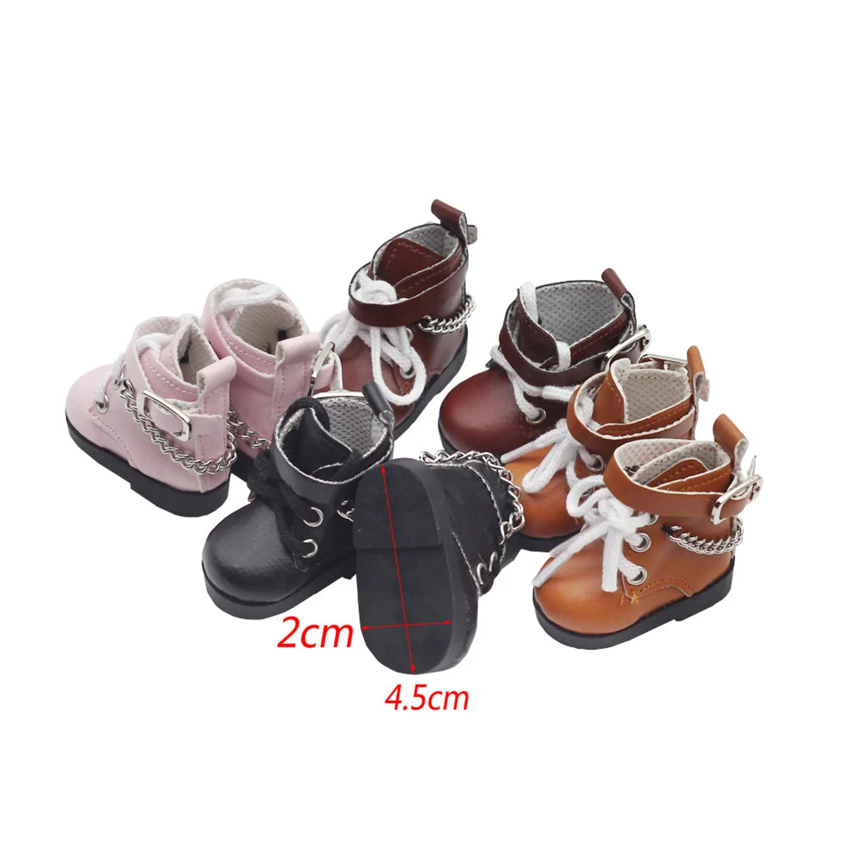 For Labubu Little Leather Shoes Suitable For Cotton Dolls Chain Shoes Dolls Accessories DIY Doll Toys