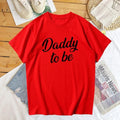 Mommy and Daddy To Be T Shirts Funny Mother Father Short Sleeve T-shirts Matching Pregnancy Announcement T Shirt Graphic Tshirts