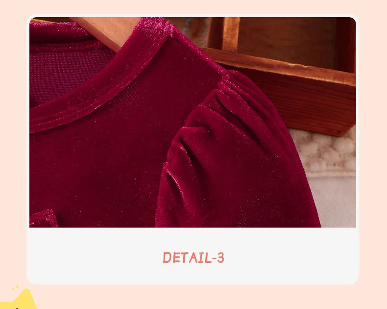 Prowow Baby Velvet Dresses New Year Long Sleeve Front Bow Purple Dress For Newborns Toddler Girls Christmas Costume 2026