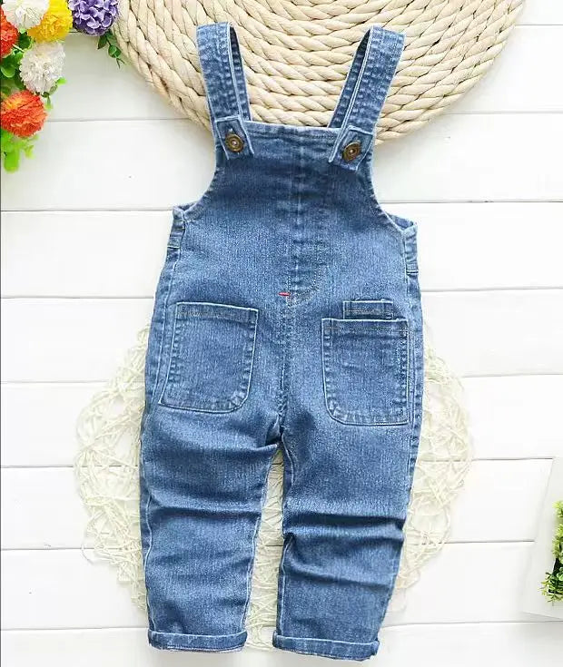 IENENS Kinder Baby Kleidung Jungen Mädchen Pullover Latzhose Strampler Hose Denim Jeans Overalls Kleinkind Jumpsuits