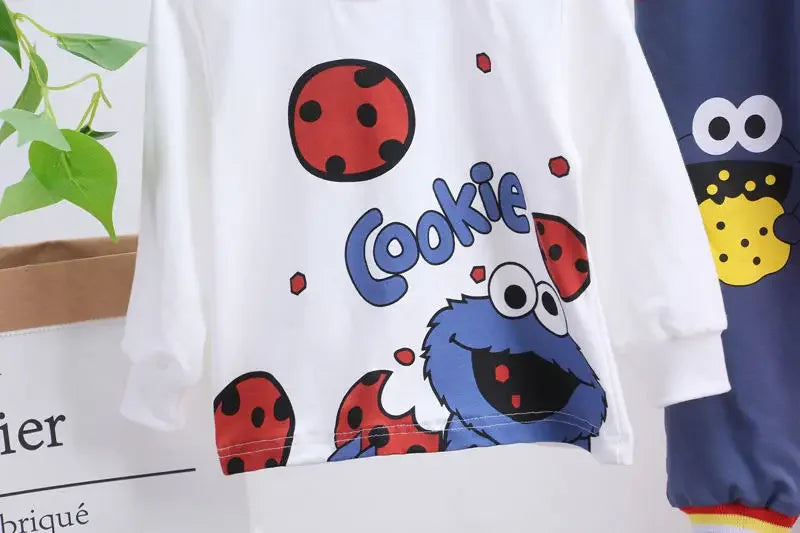 Conjuntos de ropa nuevos para niños, primavera otoño, chándales de dibujos animados para niños, trajes para niños, camiseta de manga larga + conjunto de pantalones de 0 a 5 años