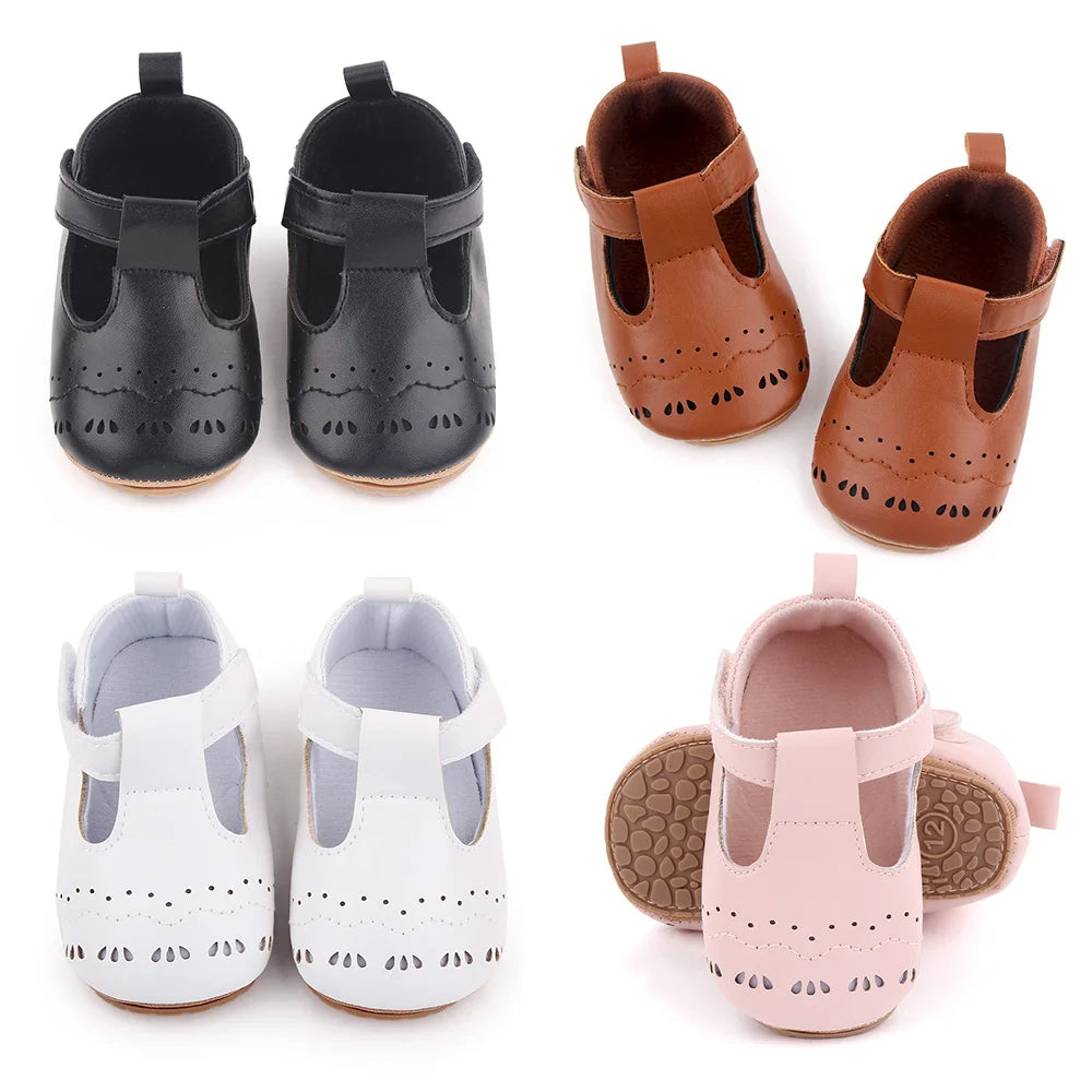 Baby PU Shoes Soft PU Leather and TPR Sole Anti-slip Design for Baby Boys and Girls Prewalking Shoes High Quality Infant Sandals