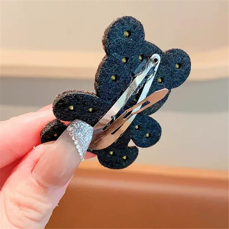 1 Stück Neue Prinzessin Kleiner Bär Mädchen Süße Haarnadeln Kinder Kopfbedeckung Haarspange BB Haarclips Haarschmuck
