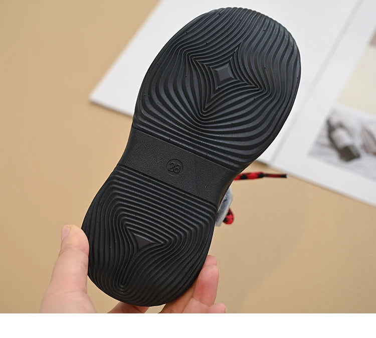 Baby Girls Boys Genuine Leather Sneakers Autumn Kids Casual Shoes Non-slip Soft Sole Infant Toddler Shoes Children Hiking Shoes