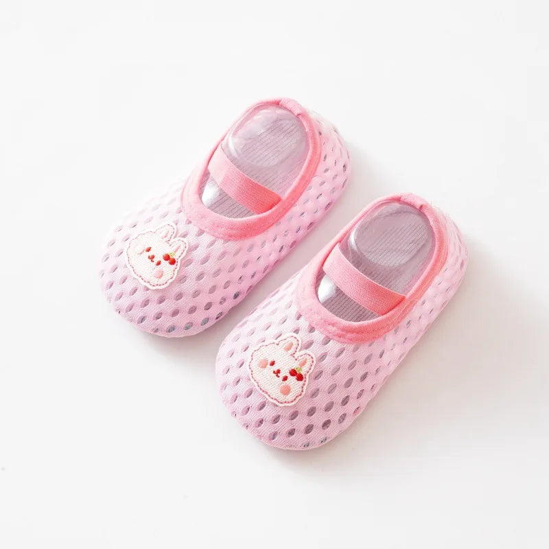 Spring Summer Newborn Baby Socks Shoes Cartoon Children Anti Drop Toddler Shoe Soft Sole Anti Slip Boys Girls Kids First Walkers