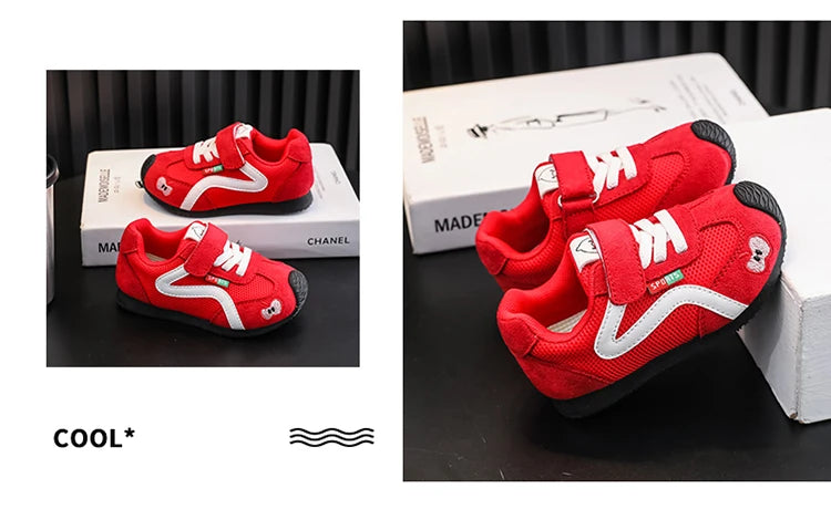 Baby Walking Shoes New Style Girls Retro Style Soft Sole Non Slip Casual Shoes Boys Breathable Versatile Forrest Gump Shoes