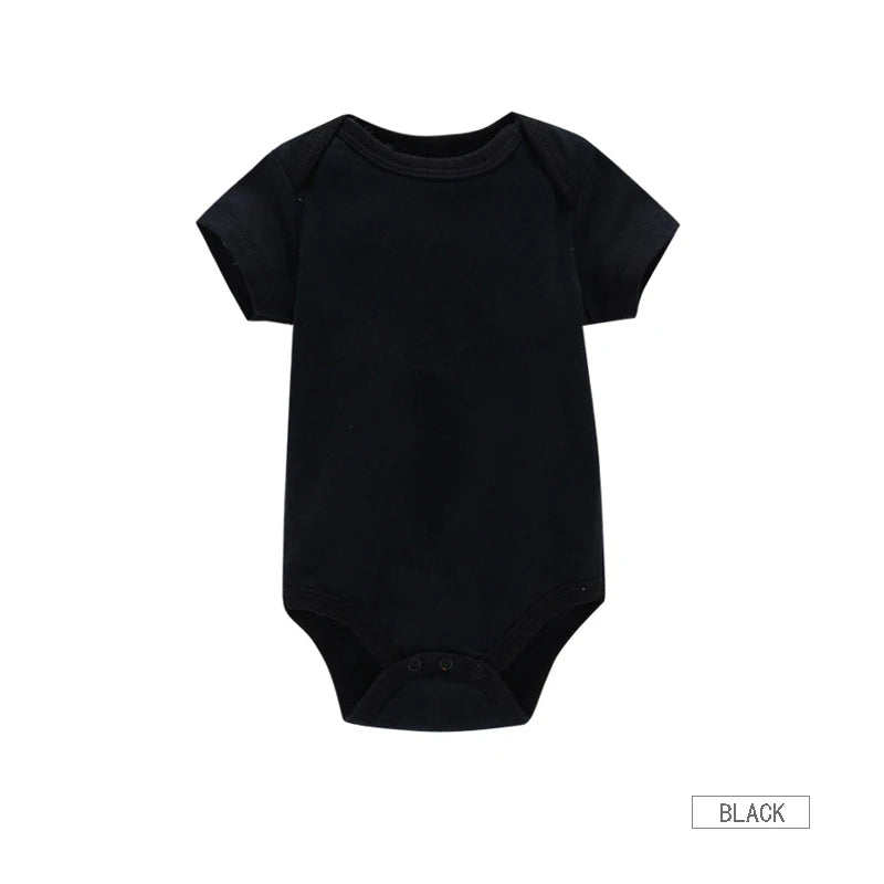 Baby Clothes Boy/Girl Baby Bodysuit Summer Clothes Solid Color Romper Soft Cotton Jumpsuit For Newborns Clothing 2024 New