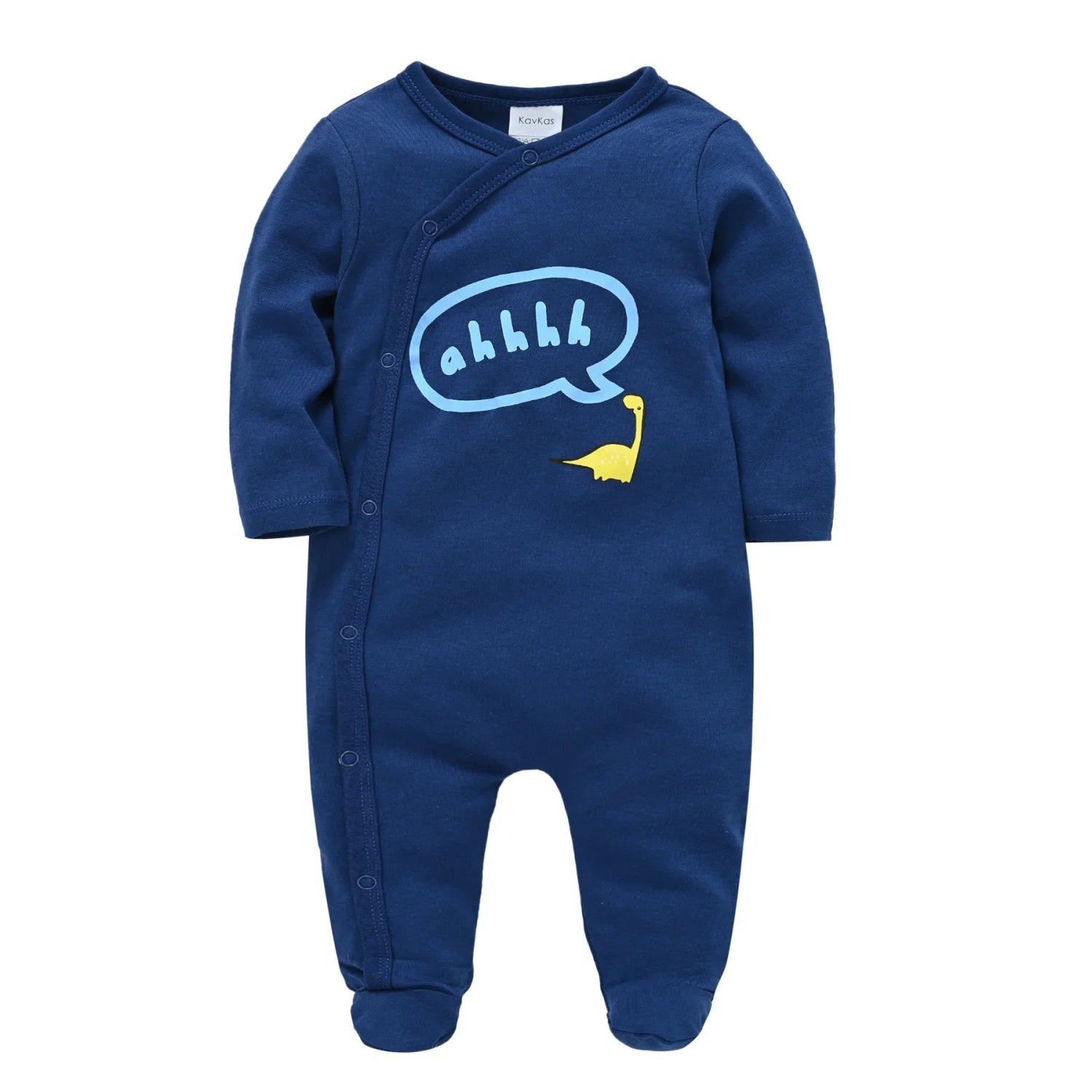 KAVKAS 1/2/3 Pcs Baby Boys Rompers Cartoon Print Overalls Cotton Infant Clothing Kids Jumpsuit Newborn Pajimas 0-3 Months