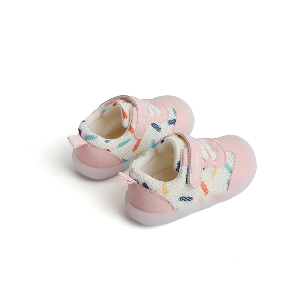 Baby Jungen Mädchen Atmungsaktive Mesh Kleinkindschuhe 1-2 Jahre Rutschfeste Weichsohlen-Sneaker