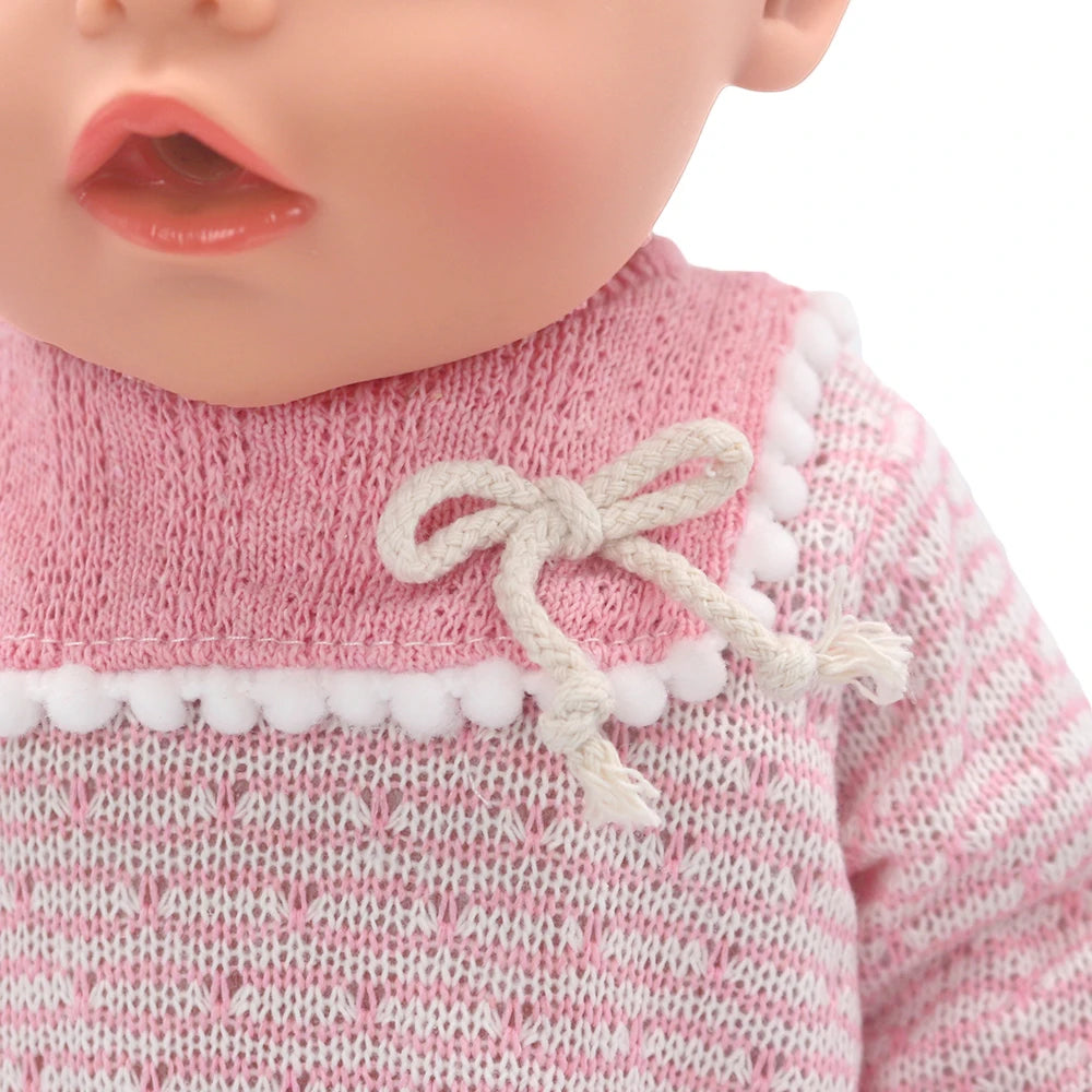 Baby Born Doll Outfits For 13-18 Inch Newborn Doll Cute Jumpers Rompers Suit+Shoes Doll Accessories Festival Birthday Gift
