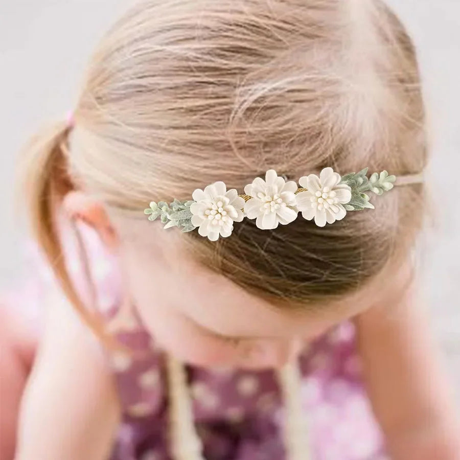 1/3pcs Baby Headbands for girls Kids Cute Flower Headwear Nylon Soft Elastic Hair Band Gifts Toddler Headband Hair Accessories