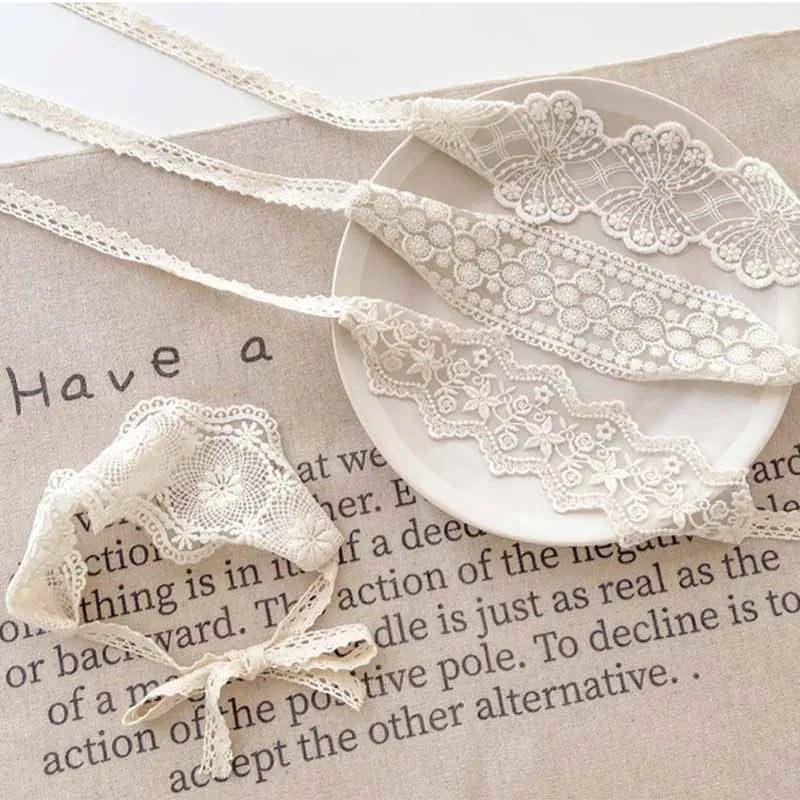 Baby Girl Lace Headbands Cute Flower Embroidered Hair Band Sweet Princess Headband Newborn Hair Accessories Photography Props
