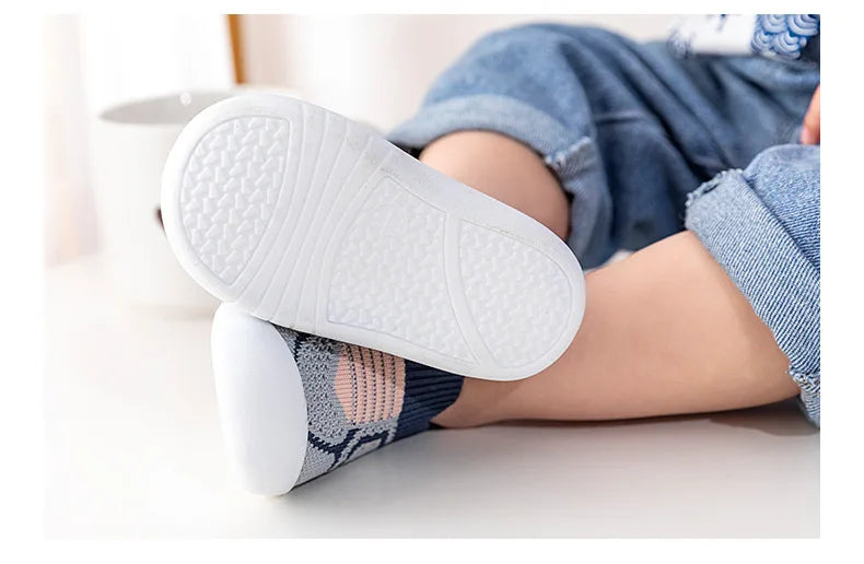 Baby Schuhe Anti-Rutsch Atmungsaktive Krabbelschuhe mit Gummisohle für Kinder Jungen Mesh-Schuhe Weiche Sohle Baby Mädchen
