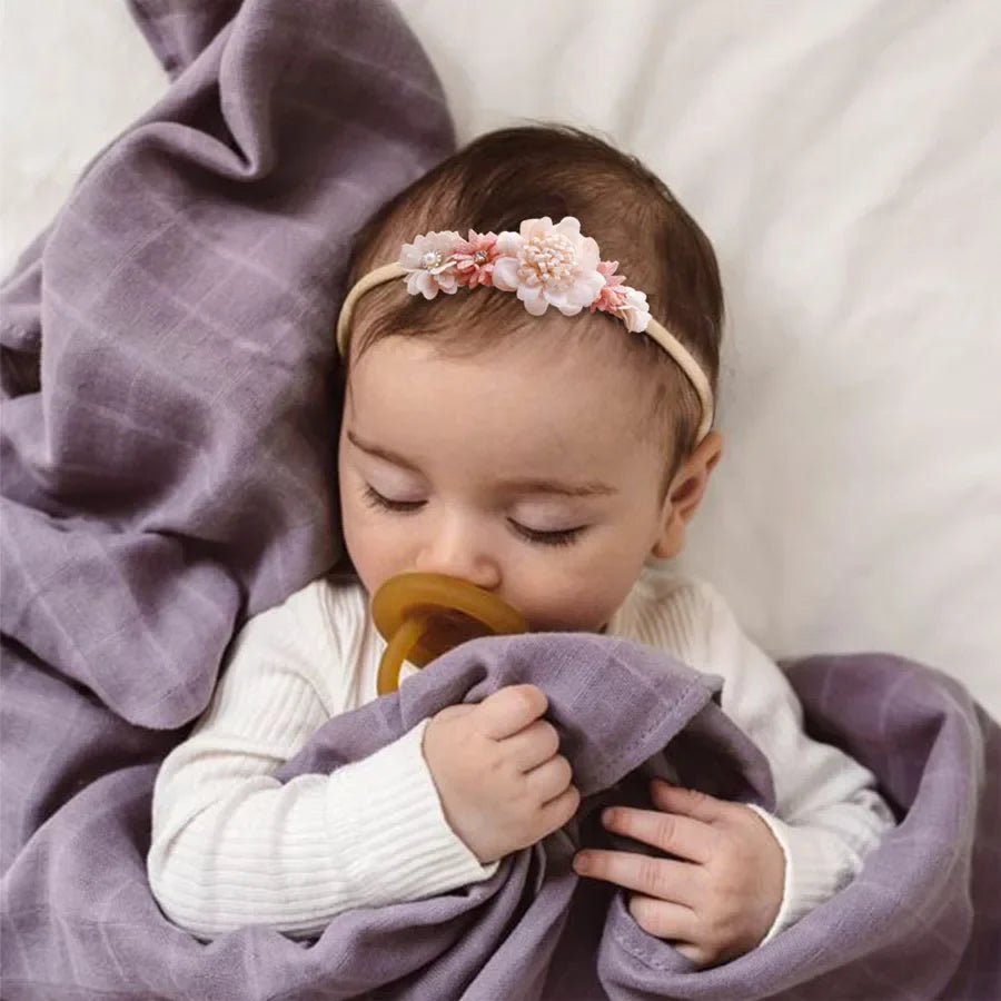1/3pcs Baby Headbands for girls Kids Cute Flower Headwear Nylon Soft Elastic Hair Band Gifts Toddler Headband Hair Accessories