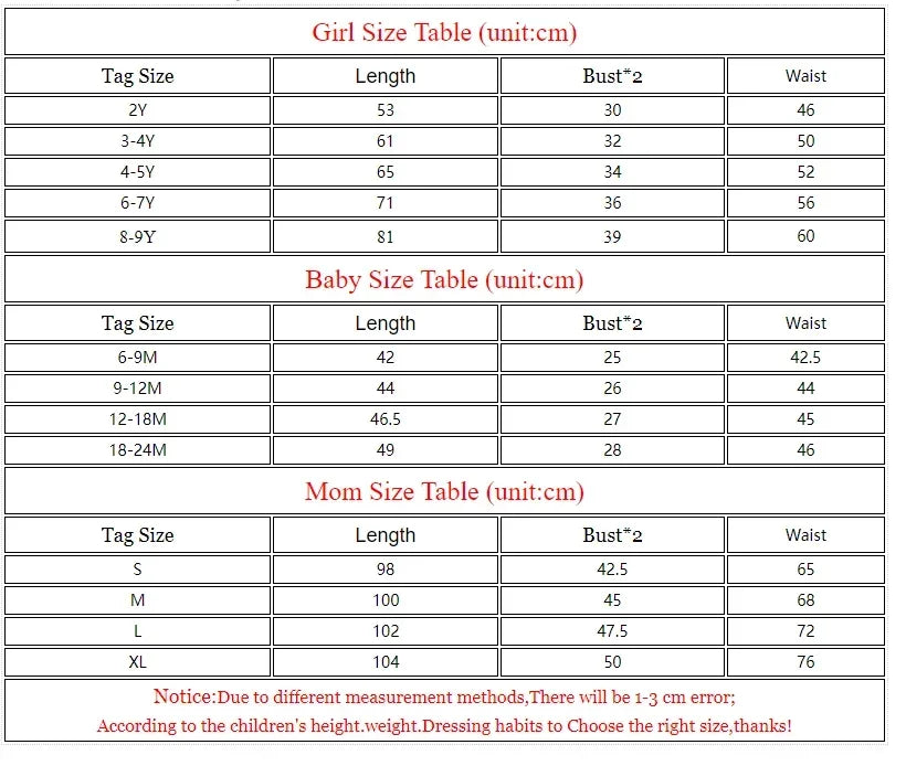 Mother Daughter Macthing Dresses Family Set Flower Mom Mum Baby Mommy and Me Clothes Fashion Cotton Dress Women Girls Outfits