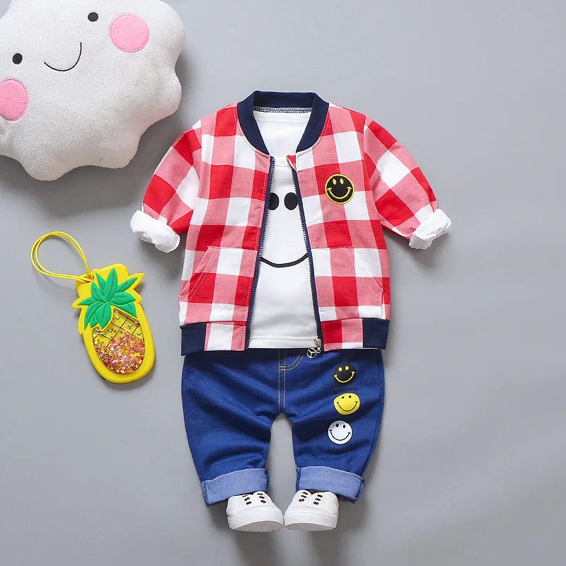 Toddler Baby Boys girl Clothes Set spring autumn corduroy Cartoon Clothing Sets Boys Hoodies Jacket And Pants Kids Suit 0-5Y