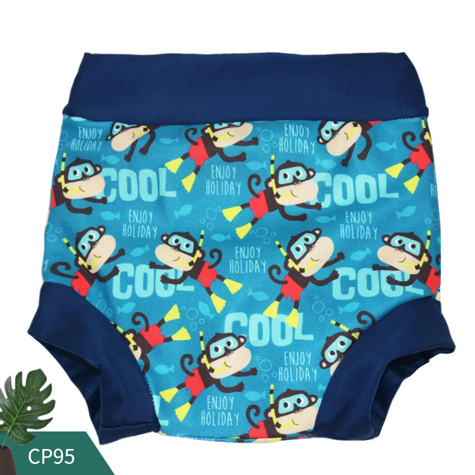 Eezkoala  Swimming Diaper Newborn Baby High Waist Swim Nappies Washable Baby Swimwear Cloth Diapers
