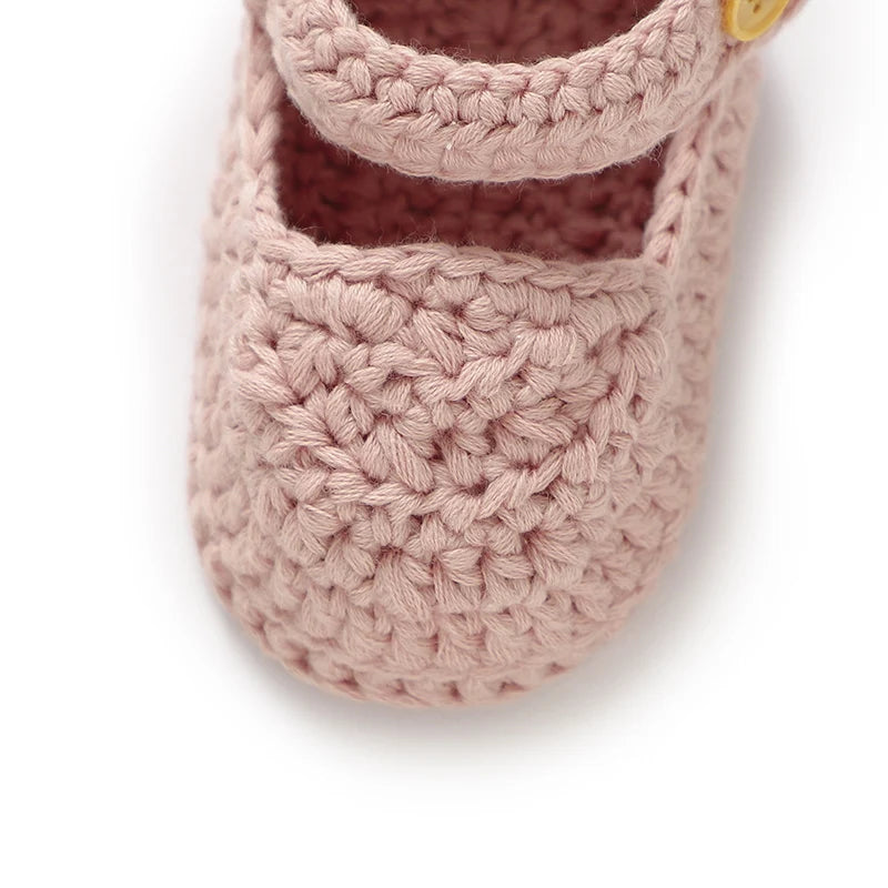 Baby Shoes 100%Cotton Knitted Newborn Boy Girl First Boots Fashion Solid Infant Footwear 0-18M Breathable Cute Shallow Seasonal