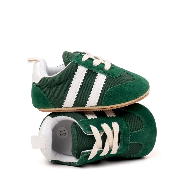 Lauflernschuhe Lässige Canvas-Sneaker für Neugeborene, Baby-Jungen und Mädchen, weiche Gummisohle, Kleinkind-Krabbelschuhe