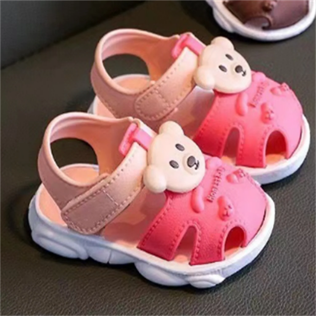 2025 Baby Sandals Summer Headed Vulnerable Shoes Breathable Sandals Baby 0-1-2-3 Years Old Non slip Soft Sole Walking Shoes
