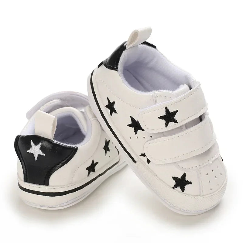 Zapatos de bebé de 0 a 1 año, suela de goma, para primavera y otoño, para niños y niñas, zapatillas de ocio para bebés que empiezan a caminar