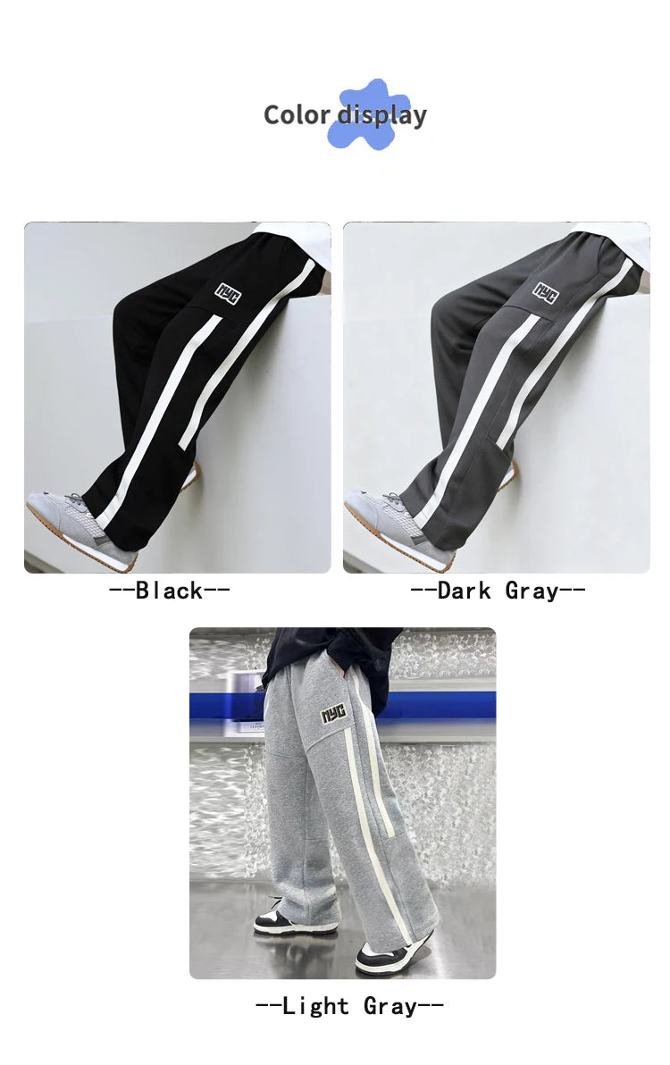 Jungen Sporthose, locker sitzende Freizeithose für Kinder, Herbsthose