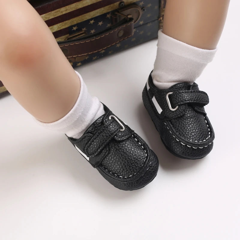 Spring and Autumn British Style Loafers For Babies Aged 0-12 Months Comfortable and Non Slip Walking Shoes