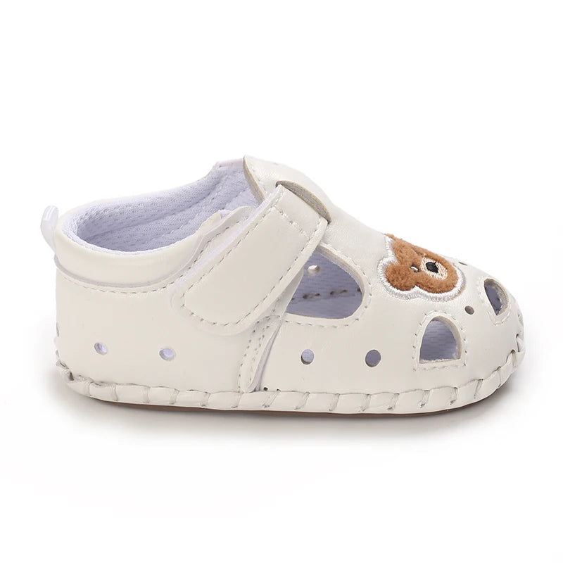 Breathable New Cute Little Bear Baby Sandals Infant Girls Shoes Princess Rubber Sole Non-slip Toddler First Walkers