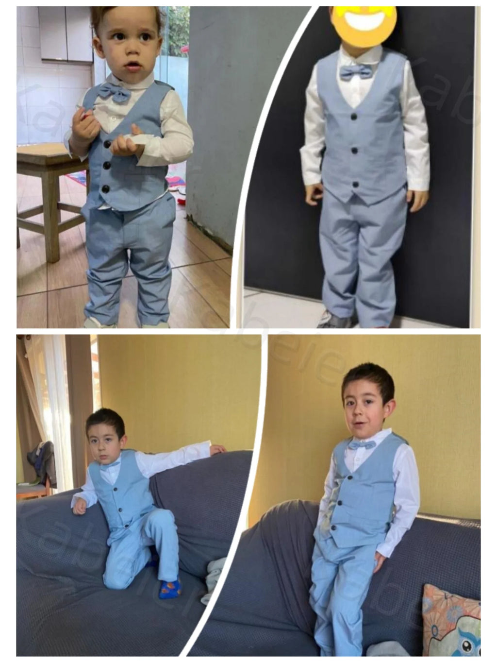 Herrenanzüge Geburtstagskostüm für Jungen Kinder Frühling Herbst Boutique Kleidung Set Unifarben Weste Anzug Kinder Baumwolle Formelle Kleidung