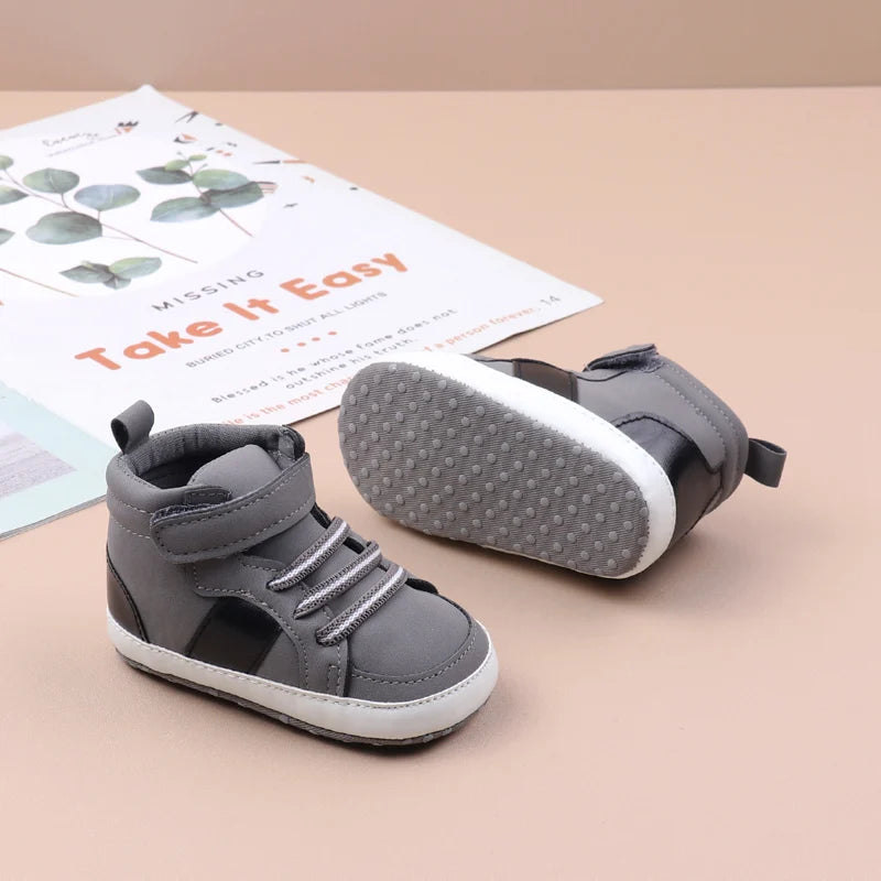 Zapatos de bebé de algodón suave de alta calidad, estilo primavera y otoño, para niños y niñas de 0 a 9 a 18 meses, nueva moda para bebés 2024 BHX3190