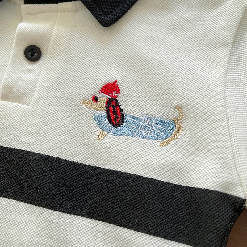 Moda de Verano para Niños Ropa Infantil de Algodón Polo T-Shirt + Pantalones Cortos 2 piezas Ropa Deportiva Casual para Niños Traje Casual 0-5 años