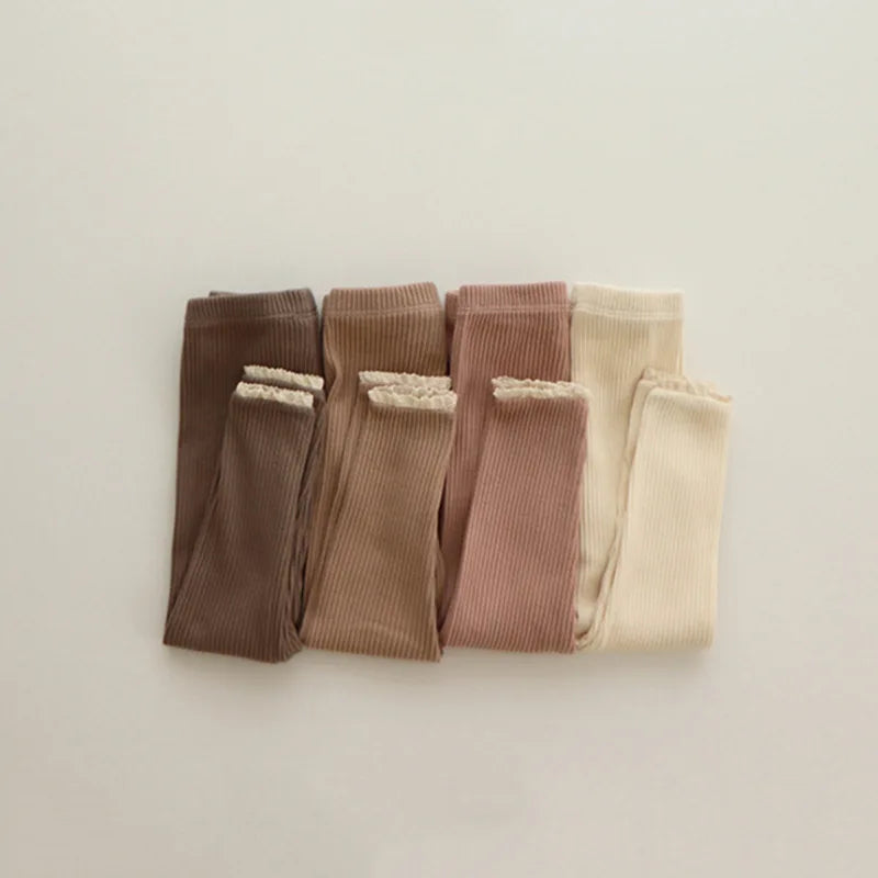 New Infant Patchwork Leggings Cotton Baby Long Pants Toddler Girl Leggings Baby Clothing Autumn Kids Trousers
