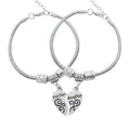 Mother and Daughter Charms Bracelet Femme Puzzle Heart Chain Bracelets for Women Girls Family Jewelry For Mother's Day Gifts