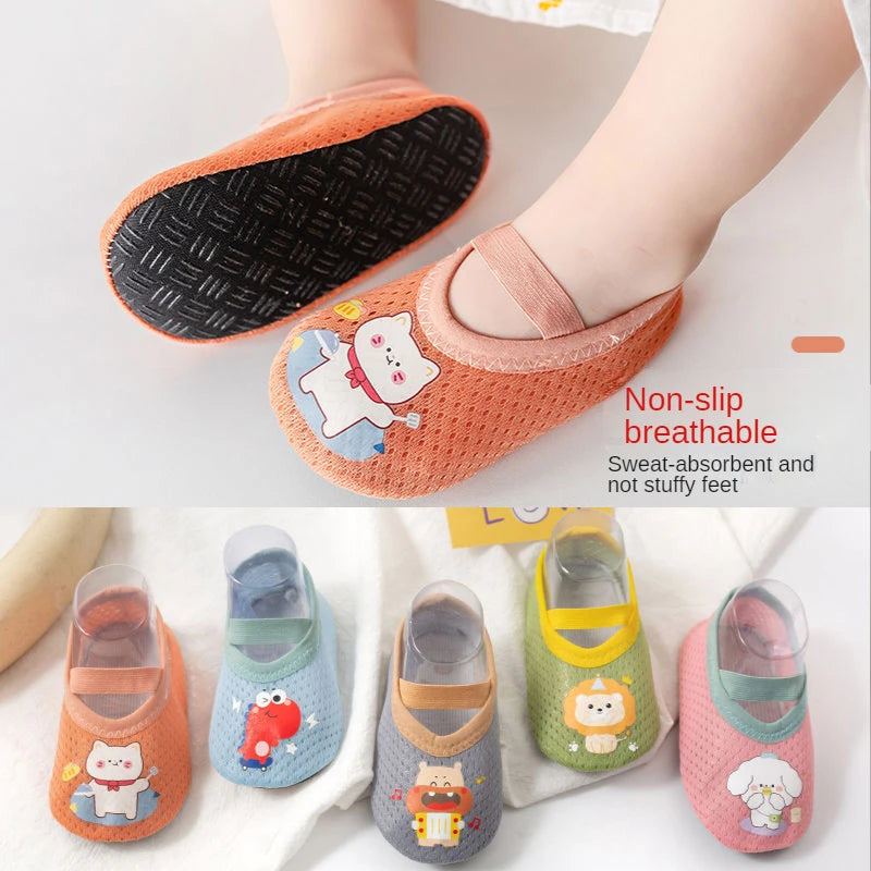 Baby Kleinkinderschuhe Lauflernschuhe rutschfeste Verdickung Schuhe Socken Bodenschuhe Fußsocken Tierstil für Babys Hausschuhe