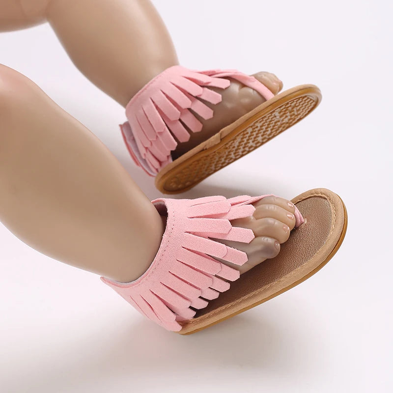 0-18M Baby Walking Sandals - Breathable Anti-Slip Soft Sole Shoes for Newborn Boys & Girls, Summer Infant First Walkers