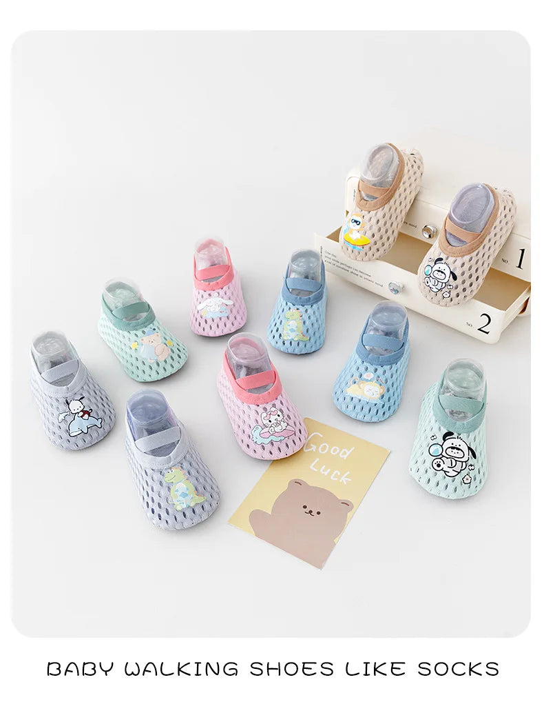 Baby Toddler Shoes First Walkers Non-slip Thickening Shoes Sock Floor Shoes Foot Socks Animal Style for For Babies Flat Shoes