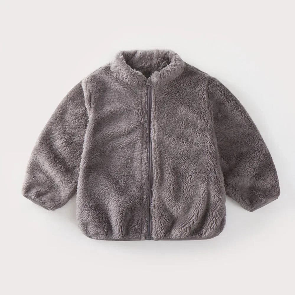 Pink Girls Jacken Herbstmantel Winter Thermofleecejacke für Kinder 1 2 3 4 5 Jahre Kinder Mäntel Warme koreanische Oberbekleidung