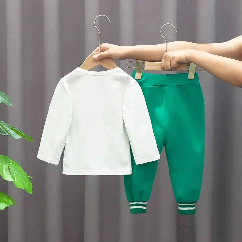 Baby Baseball Clothing Suit Boys Girls Casual Sports Sets 3 Pcs Coat Pants tripartite Spring Autumn Thin Baby Tracksuit Outfits