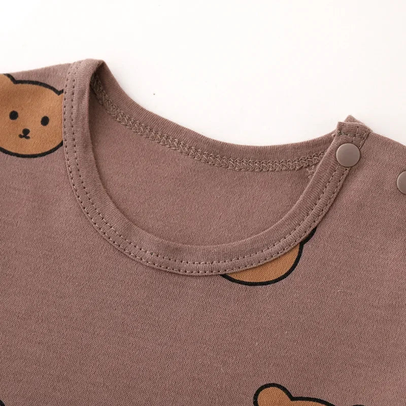 Babykleidung 2-teilige Sets Herbst Winter Baby Schlafanzug Set Unterwäsche Zweiteiler Baumwolle Baby Junge Langarm-Outfit