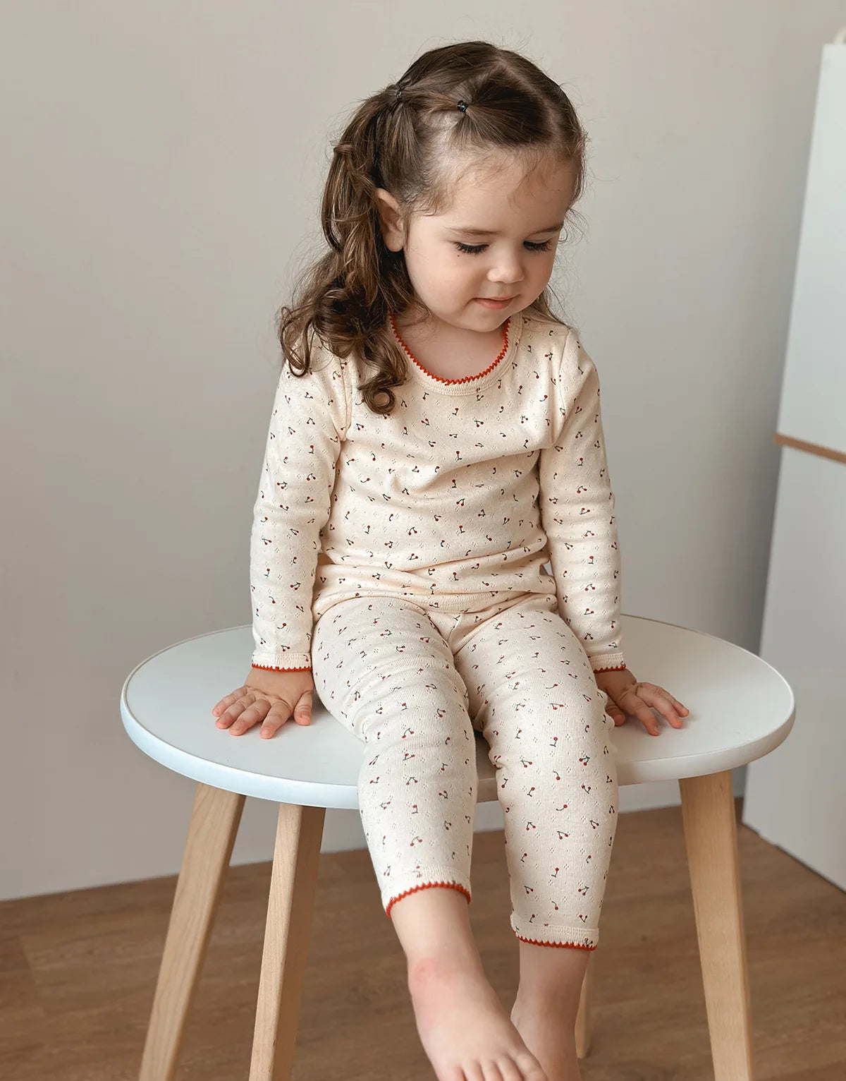 1-6T Kleinkind Baby Mädchen Kleidung Set Sommer 100% Baumwolle Langarm T-Shirt Top Hose Anzug Hauskleidung Stretch 2-teiliges Schlafanzug-Set