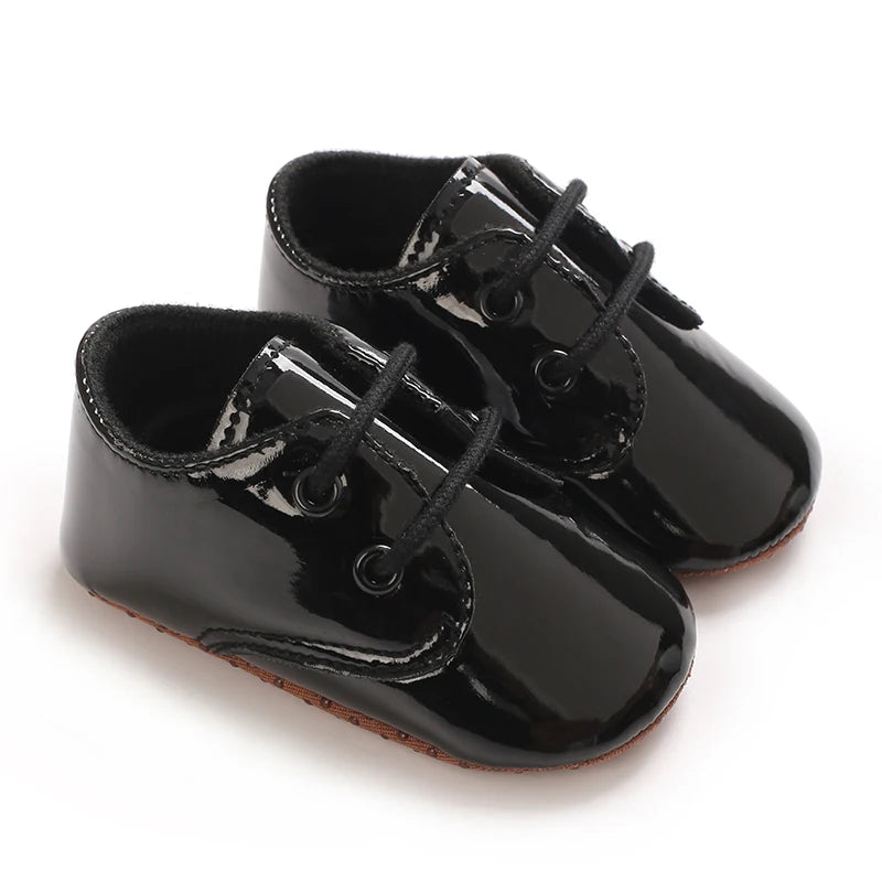 Baby Tie one's Shoes Sneakers Classical Sport Soft Sole PU Leather Shoes Solid color First Walker Newbor Baby Boy Girl Shoes