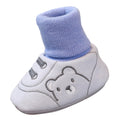 Zapatos de bebé de otoño e invierno y calcetines de algodón cálidos, antideslizantes, para bebés recién nacidos, zapatos para bebés de 0 a 1 año.