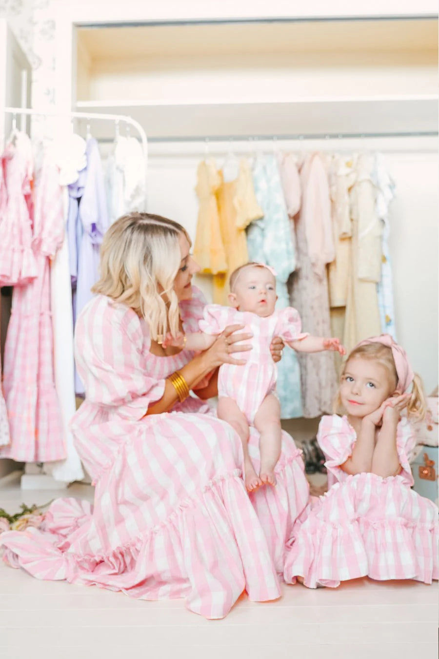 Mother and Daughter Matching Outfits Vestidos Family Matching Dresses Floral Printed Beach Family Look Dress
