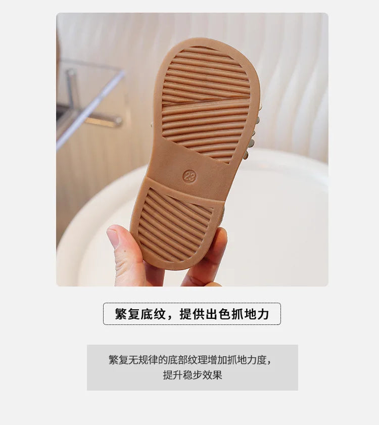 Baby Sandals Non slip Soft Bottom Children's Sandals New Girl's Flower Sandals Korean Edition Fashion Princess Style