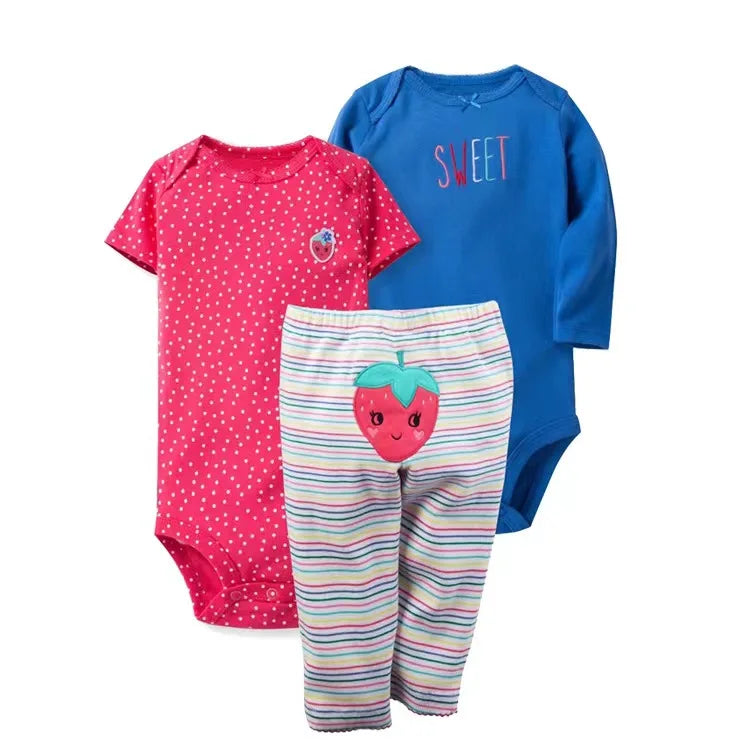 2025 Baby Mädchen Kleidung Herbst Frühling Neugeborenen Outfit Baumwoll-Body Oberteil und Hose Set Kinder Kleinkind Kleidung 6-24M