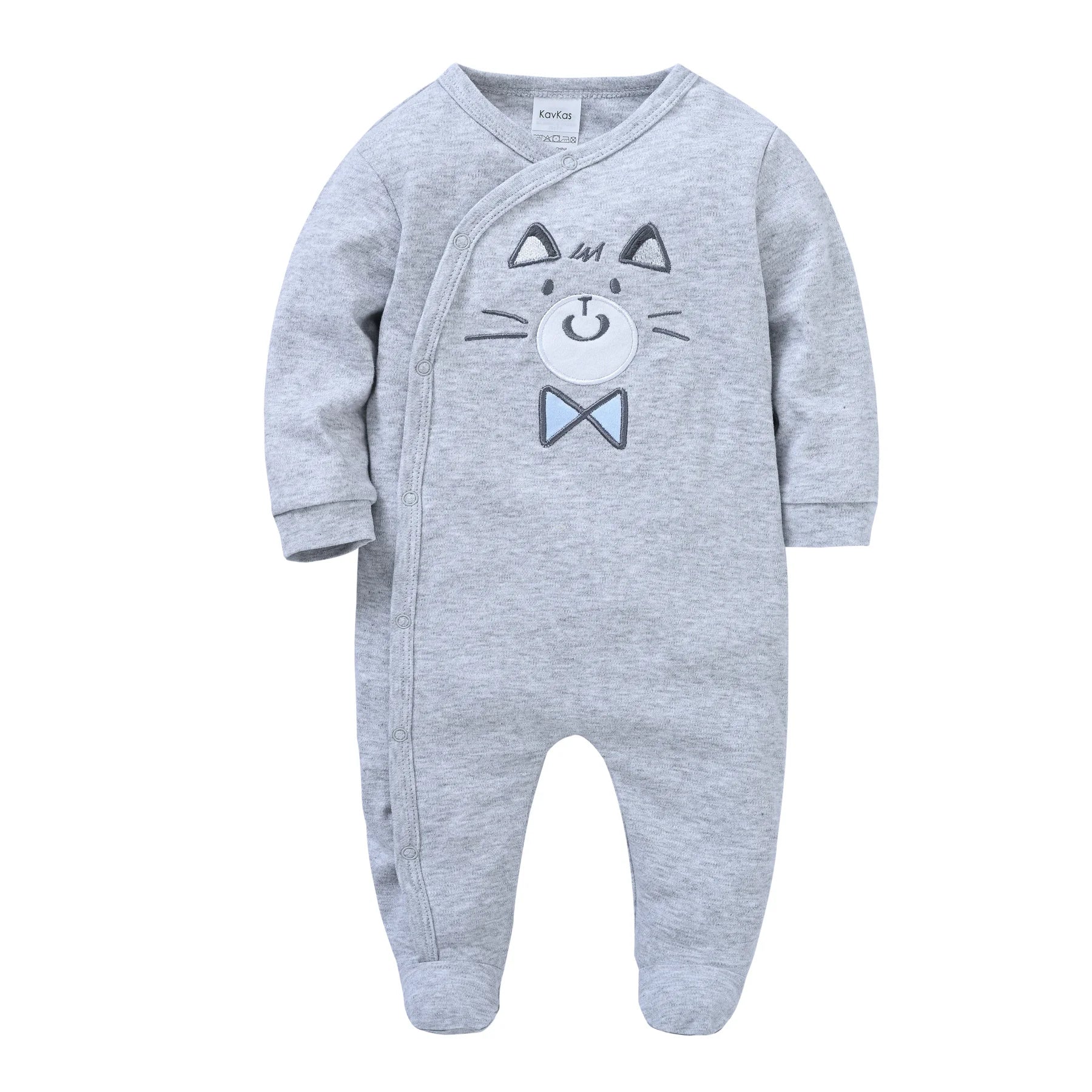 KAVKAS 1/2/3 Pcs Baby Boys Rompers Cartoon Print Overalls Cotton Infant Clothing Kids Jumpsuit Newborn Pajimas 0-3 Months