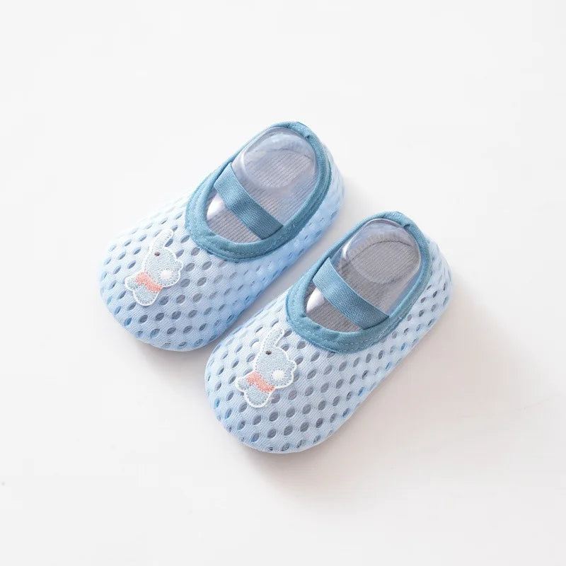 Spring Summer Newborn Baby Socks Shoes Cartoon Children Anti Drop Toddler Shoe Soft Sole Anti Slip Boys Girls Kids First Walkers