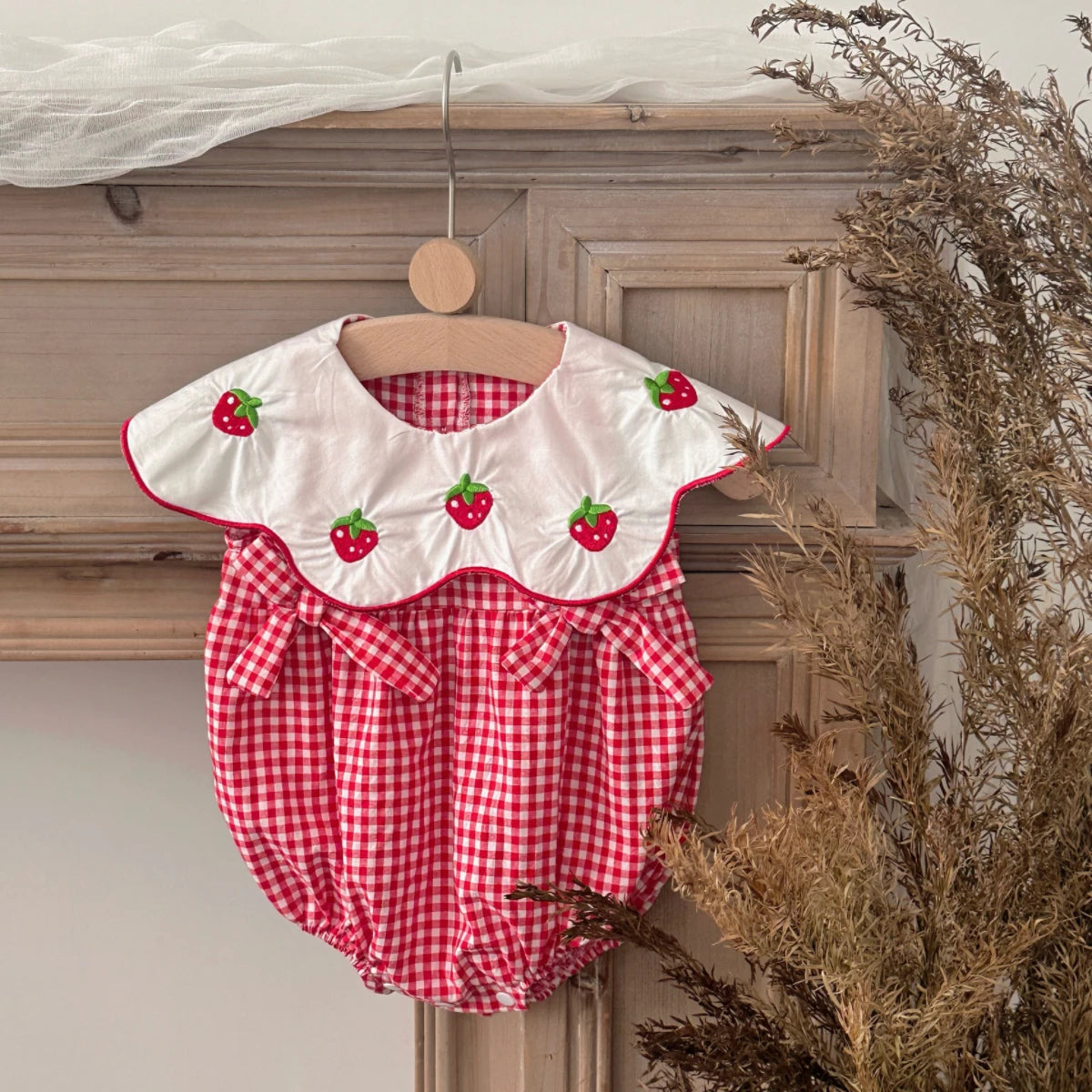 Summer Baby Girls Clothes  Short Sleeve Romper Baby Bodysuit Doll Collar Jumpsuit Outfit Suitable for babies aged 0-18 months