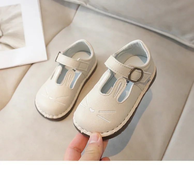 2025 Children Leather Shoes for Girls Spring Autumn New Fashion Korean Style Soft Bottom Anti-slippery Versatile Baby Shoes