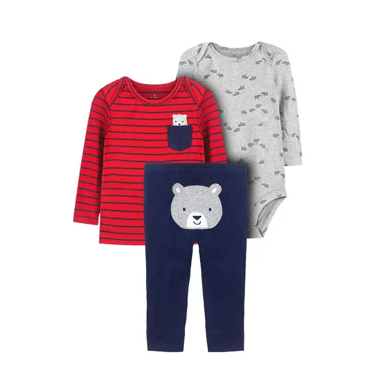 2025 Baby Mädchen Kleidung Herbst Frühling Neugeborenen Outfit Baumwoll-Body Oberteil und Hose Set Kinder Kleinkind Kleidung 6-24M